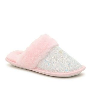 NWT Little Girl's Pink Glittery Slippers